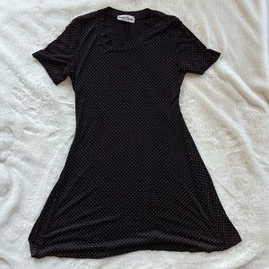 Vintage 90s Slinky Polka Dot Dress